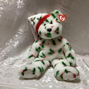 Ty Beanie Baby Holiday Bear Teddy 1998 Vintage